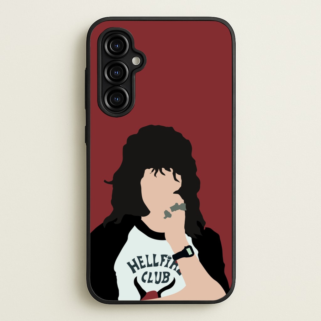 Eddie Munson Hellfire - Stranger Things Phone Case for Galaxy A54