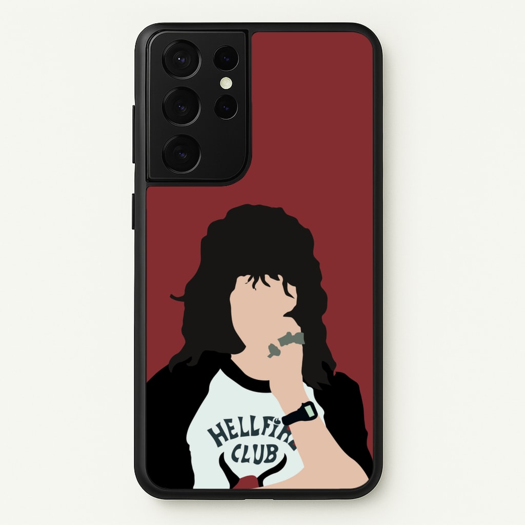 Eddie Munson Hellfire - Stranger Things Phone Case for Galaxy S21 Ultra