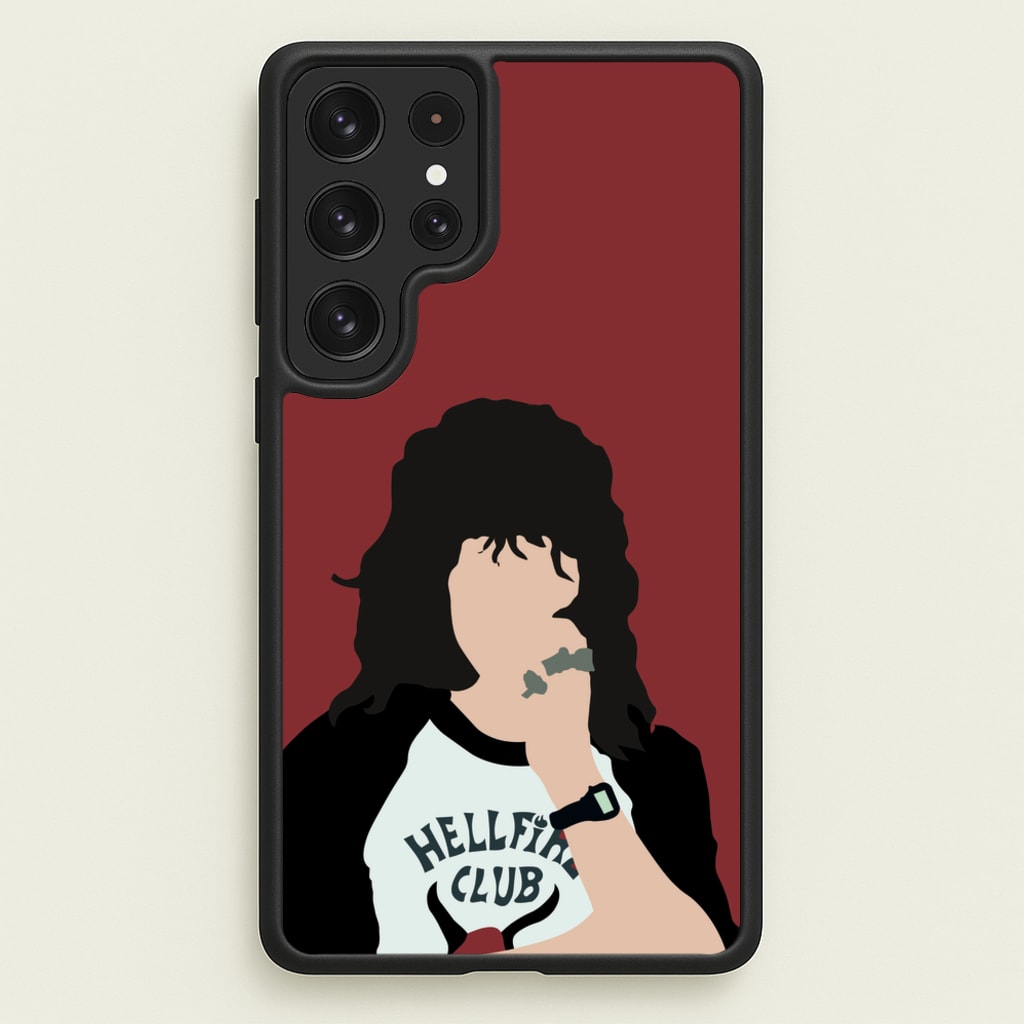 Eddie Munson Hellfire - Stranger Things Phone Case for Galaxy S22 Ultra