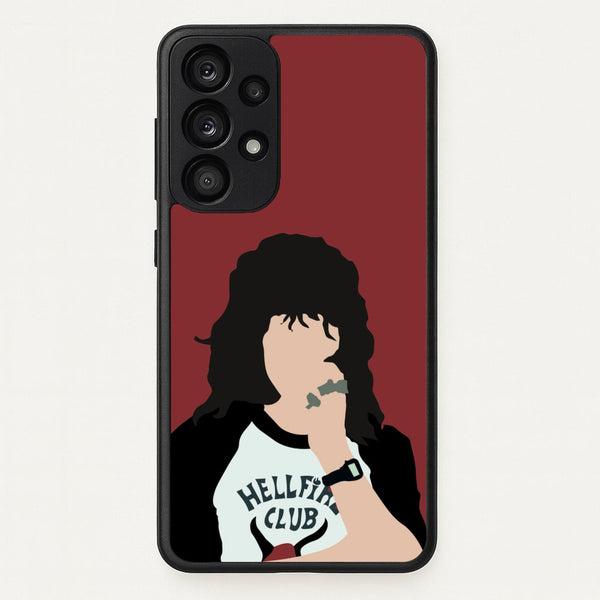 Eddie Munson Hellfire - Stranger Things Phone Case for Galaxy A53
