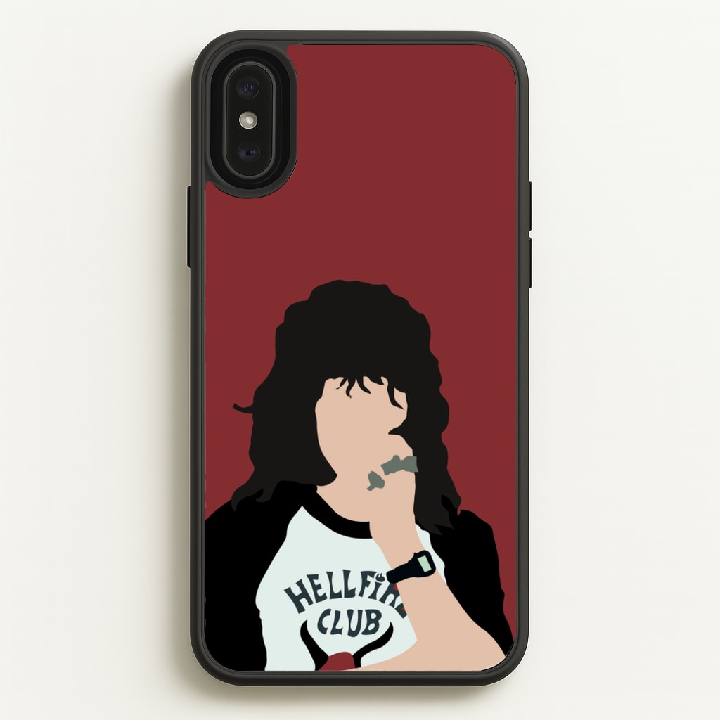 Eddie Munson Hellfire - Stranger Things Phone Case for iPhone XS Max