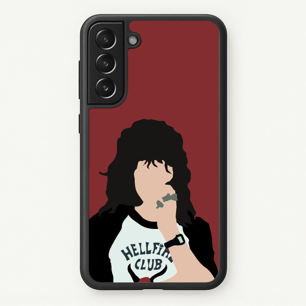 Eddie Munson Hellfire - Stranger Things Phone Case for Galaxy S22 Plus