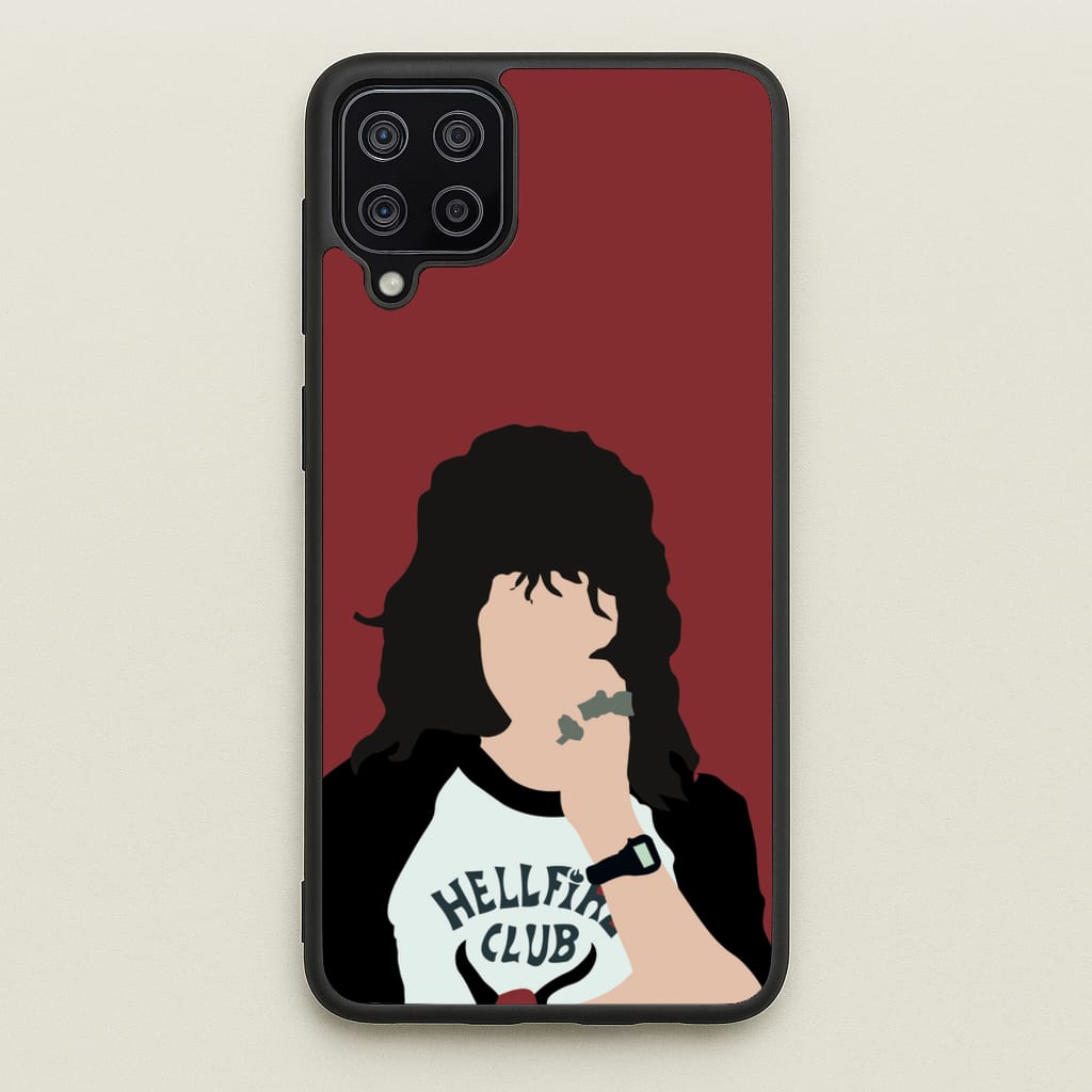 Eddie Munson Hellfire - Stranger Things Phone Case for Galaxy A12