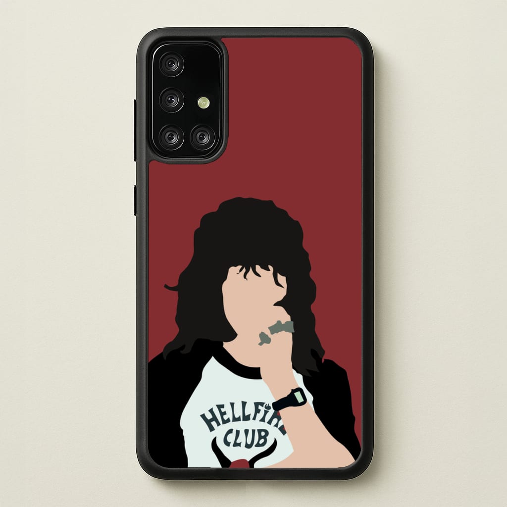 Eddie Munson Hellfire - Stranger Things Phone Case for Galaxy A71