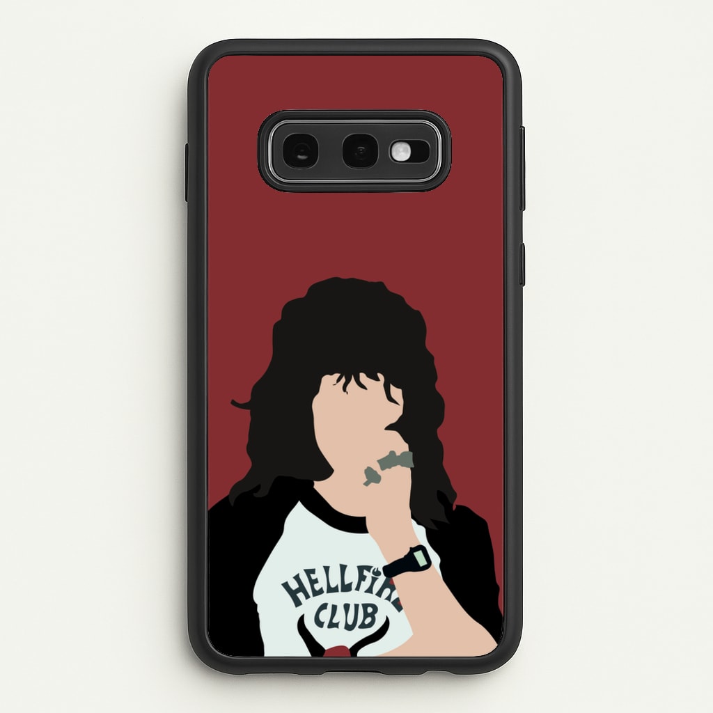 Eddie Munson Hellfire - Stranger Things Phone Case for Galaxy S10e