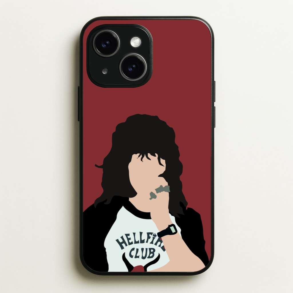 Eddie Munson Hellfire - Stranger Things Phone Case for iPhone 15