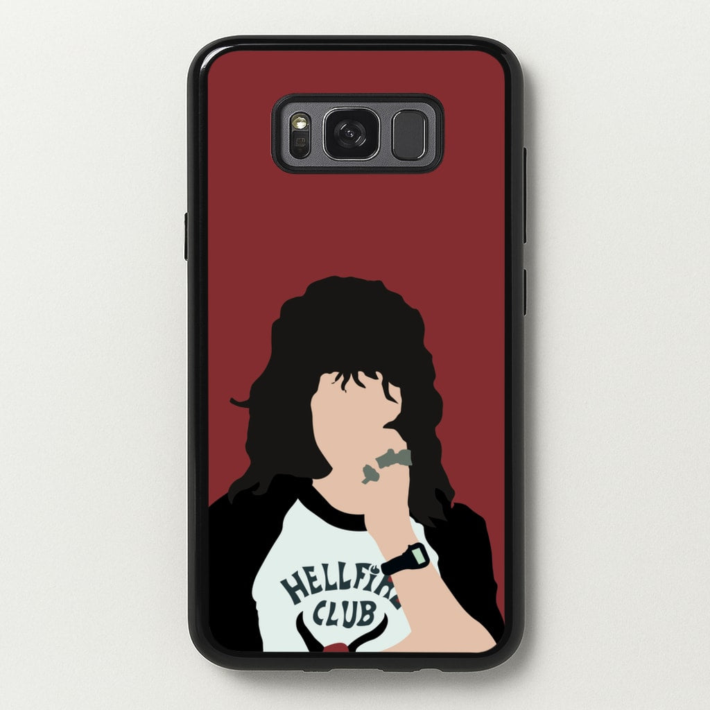 Eddie Munson Hellfire - Stranger Things Phone Case for Galaxy S8