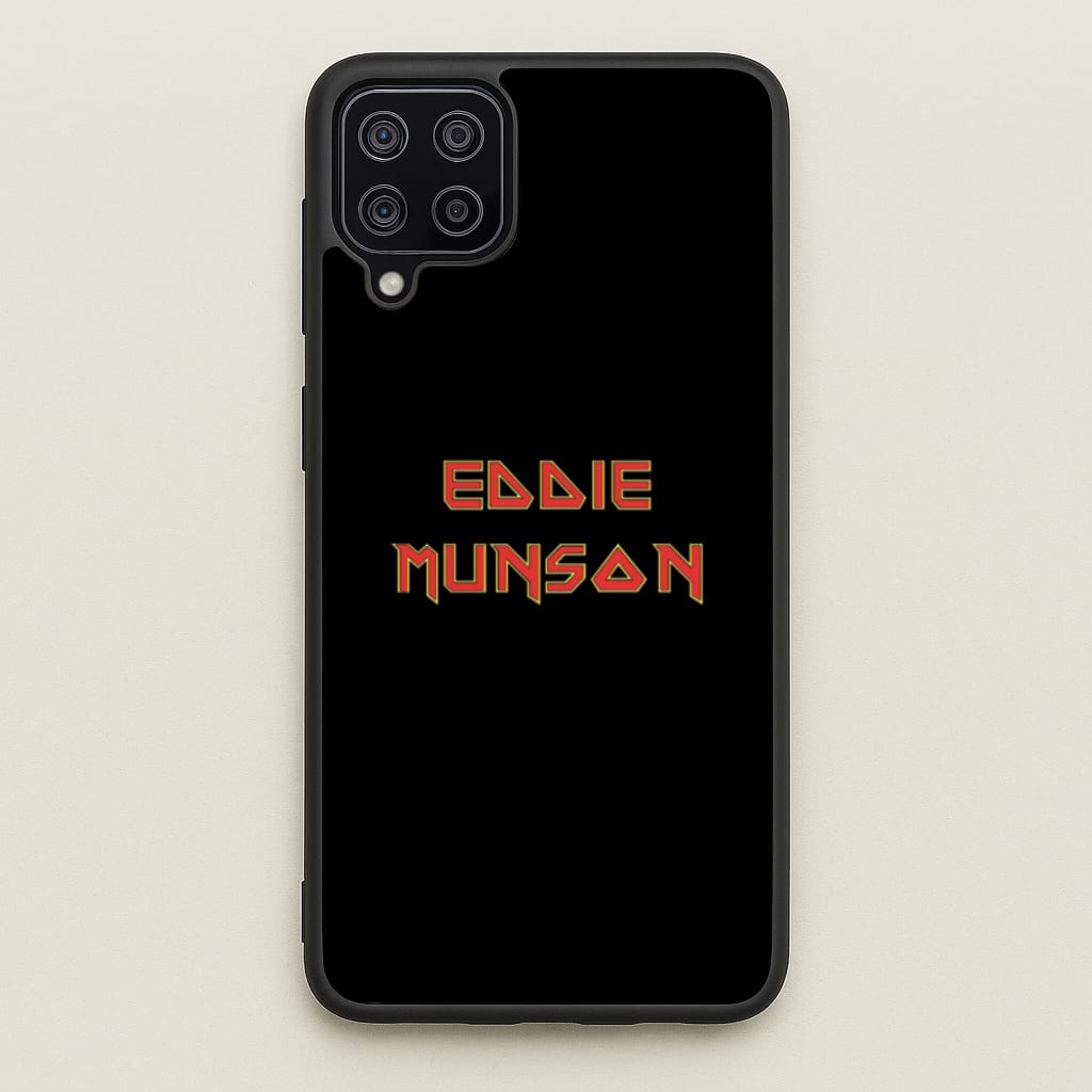 Eddie Munson Text - Stranger Things Phone Case for Galaxy A12