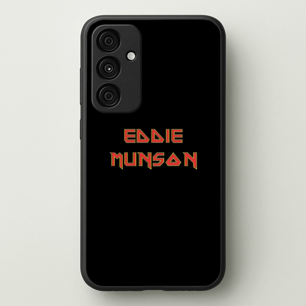 Eddie Munson Text - Stranger Things Phone Case for Galaxy A15