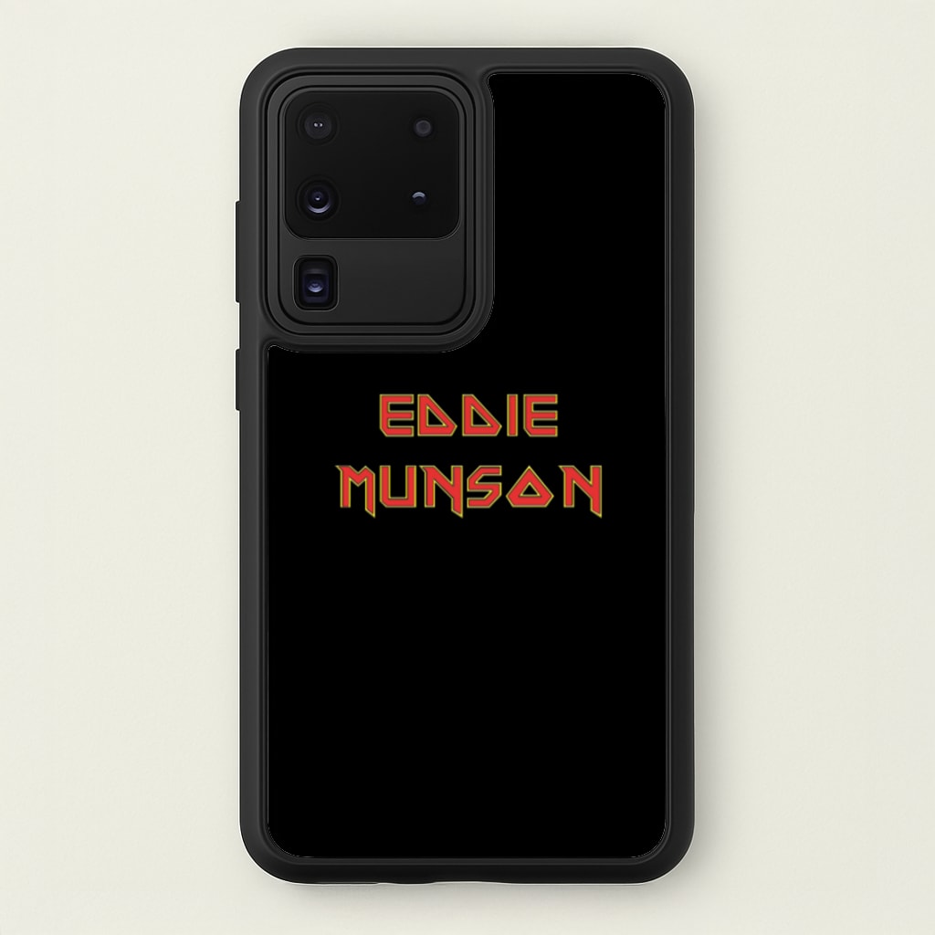 Eddie Munson Text - Stranger Things Phone Case for Galaxy S20 Ultra