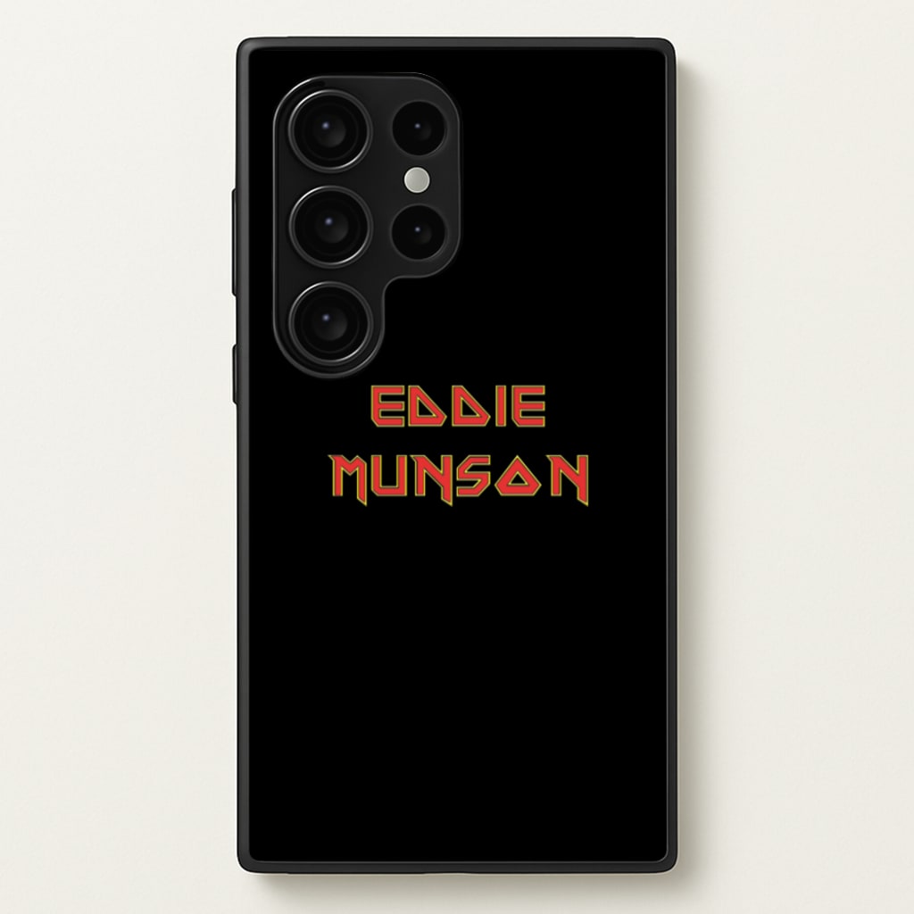 Eddie Munson Text  - Stranger Things Phone Case for Galaxy S24 Ultra