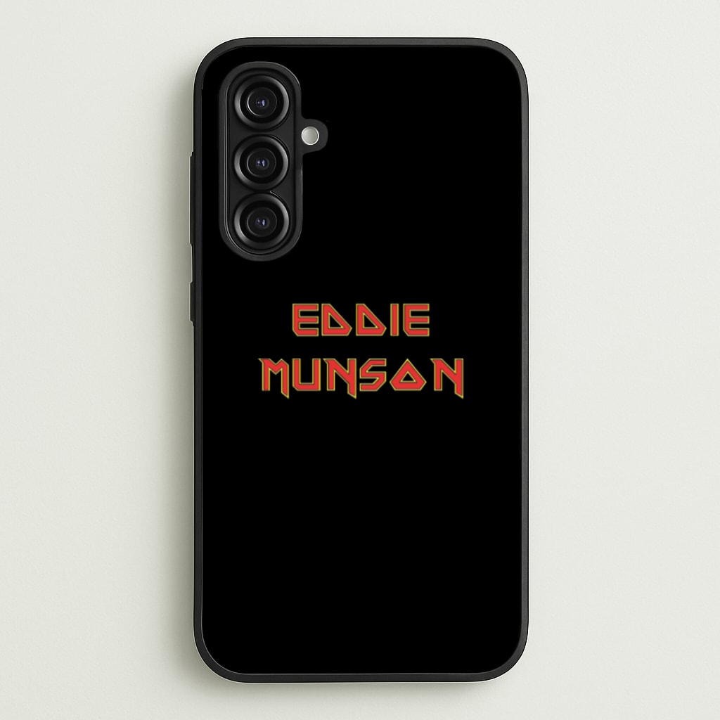 Eddie Munson Text - Stranger Things Phone Case for Galaxy A16
