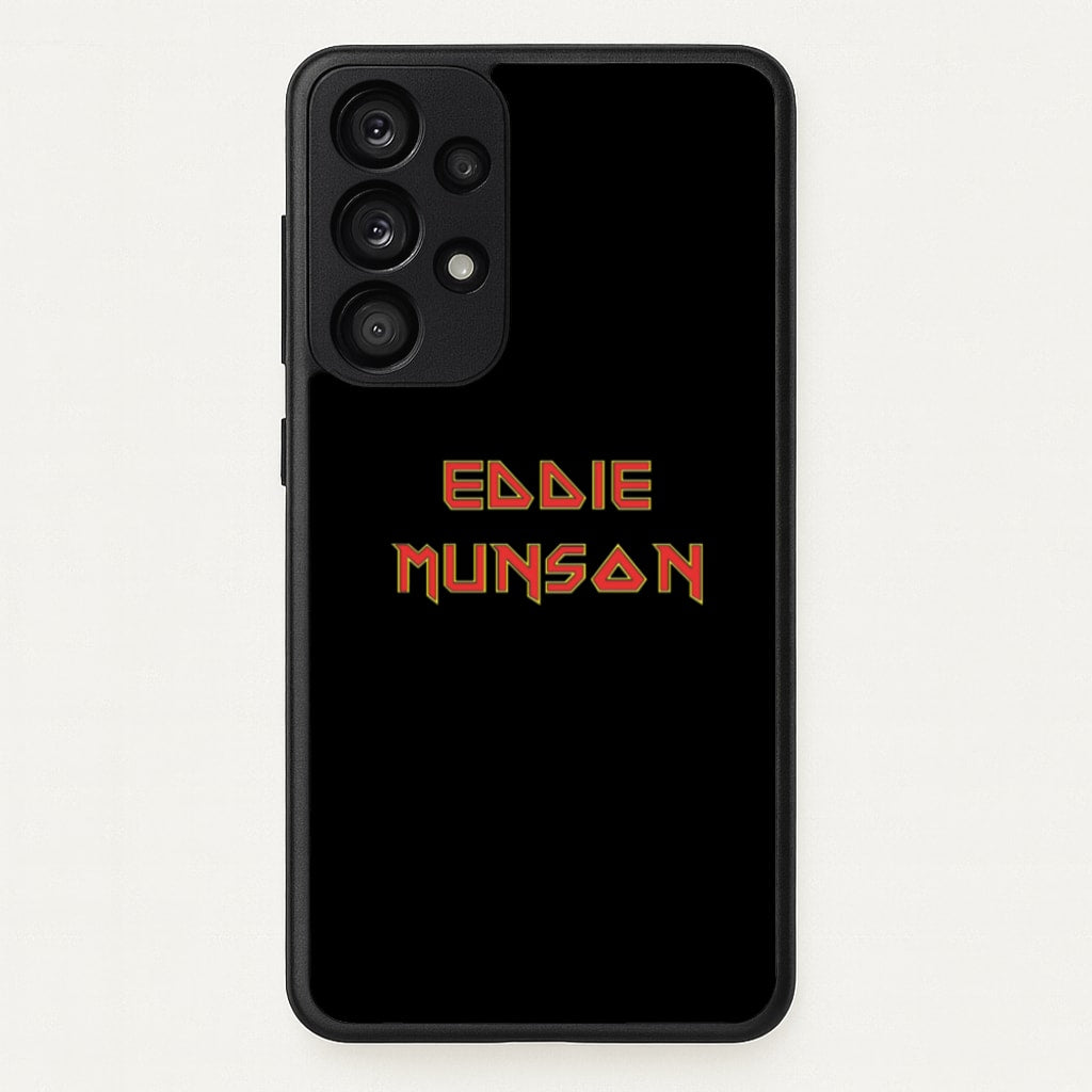 Eddie Munson Text - Stranger Things Phone Case for Galaxy A33