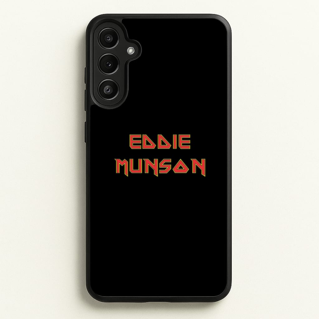 Eddie Munson Text  - Stranger Things Phone Case for Galaxy A36