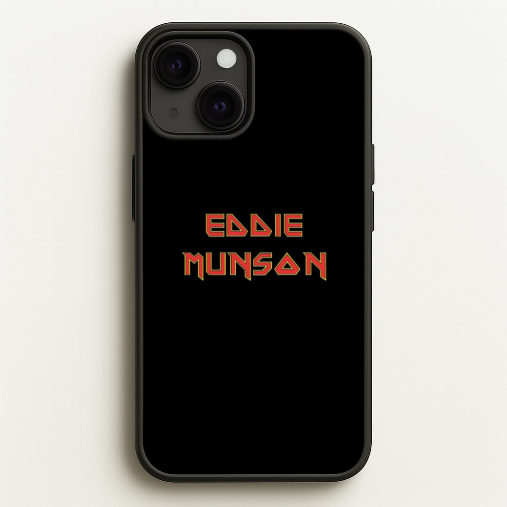 Eddie Munson Text - Stranger Things Phone Case for iPhone 13