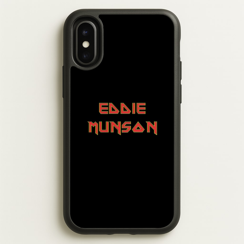 Eddie Munson Text  - Stranger Things Phone Case for iPhone X / XS