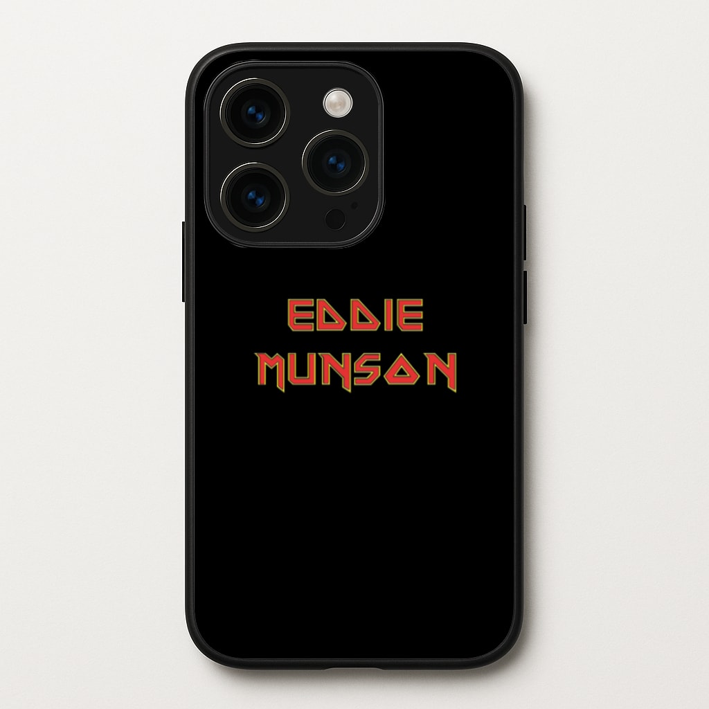 Eddie Munson Text - Stranger Things Phone Case for iPhone 15 Pro