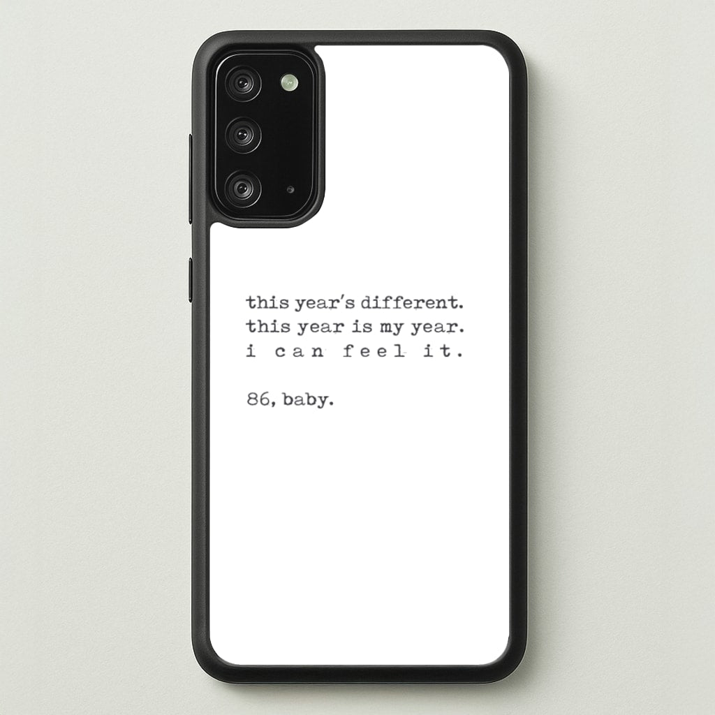 This Year's Different - Eddie Munson Stranger - Stranger Things Phone Case for Galaxy Note 20