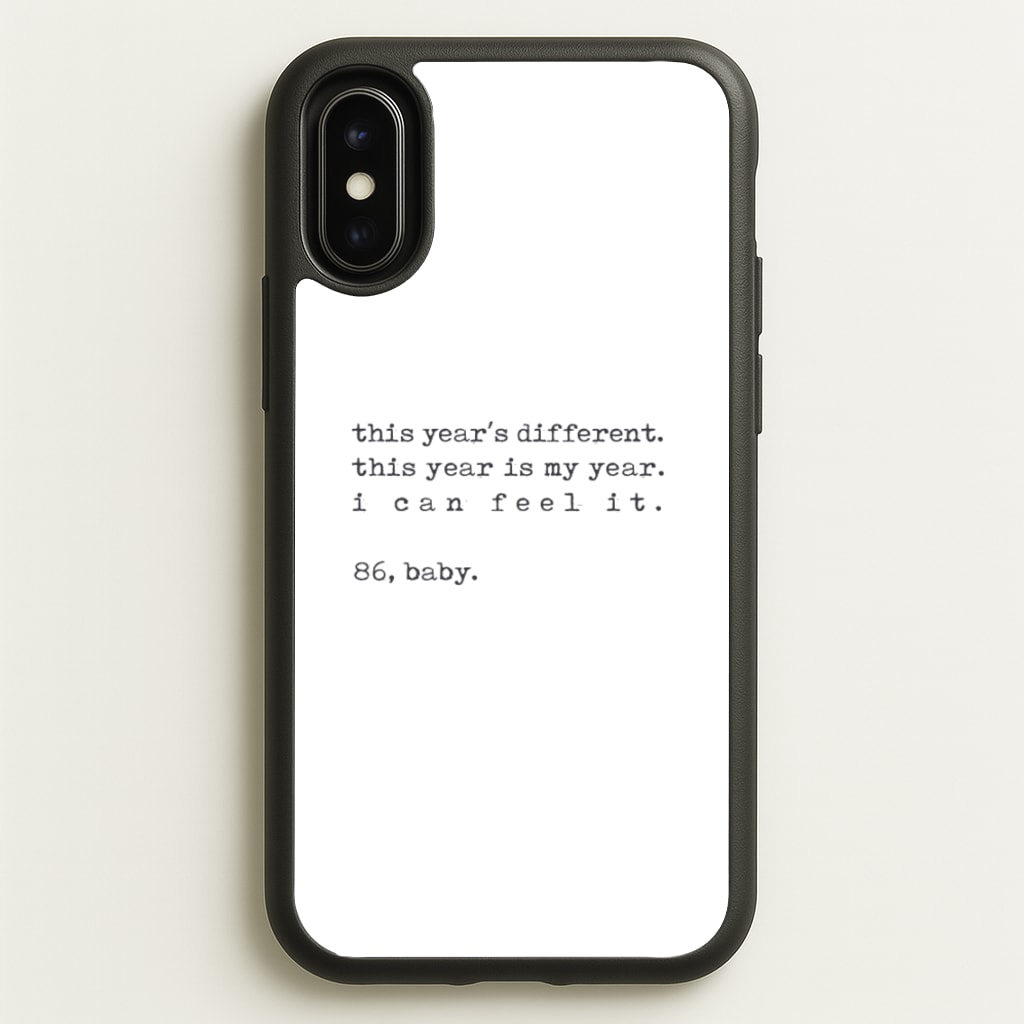 This Year's Different - Eddie Munson Stranger - Stranger Things Phone Case for iPhone X / XS
