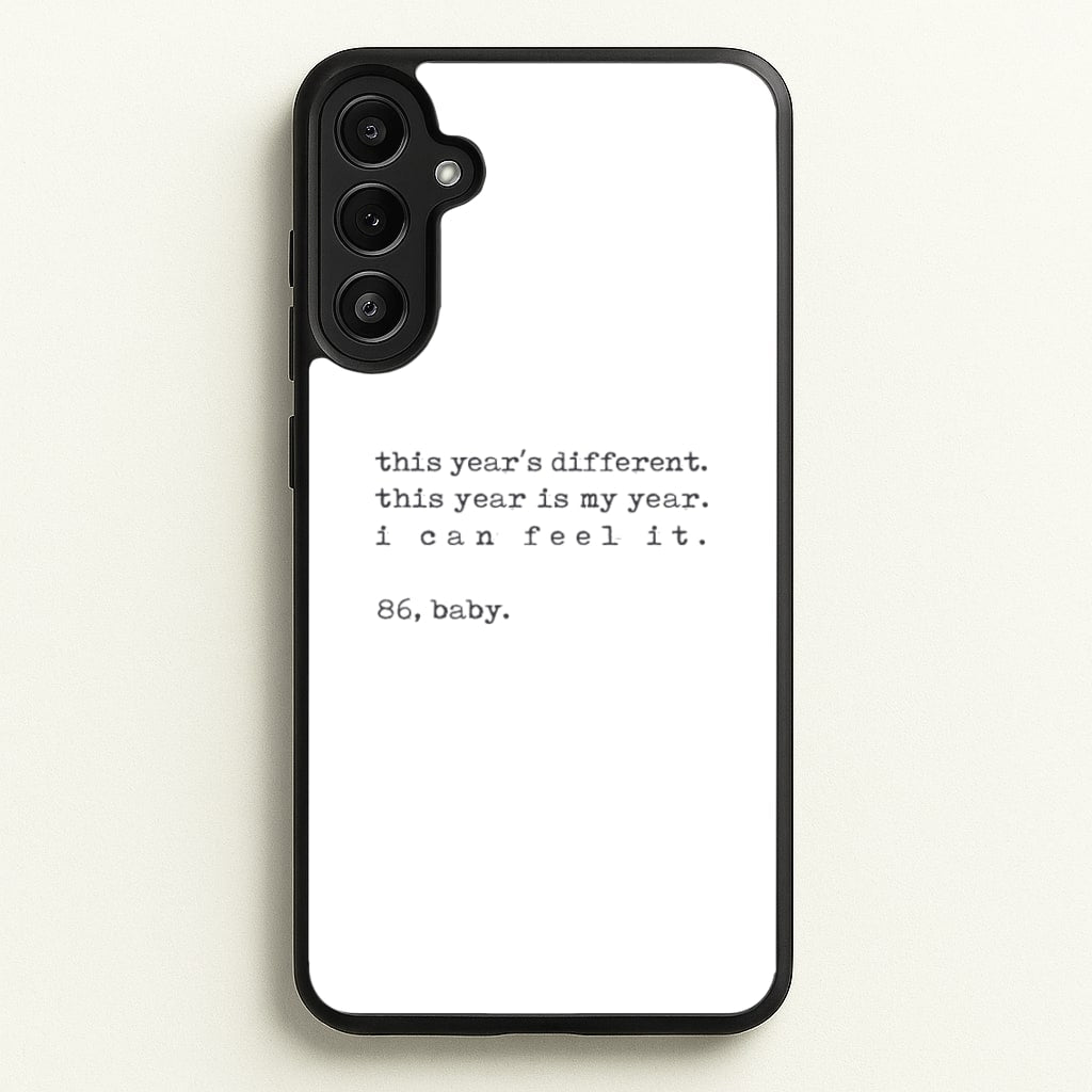 This Year's Different - Eddie Munson Stranger - Stranger Things Phone Case for Galaxy A36