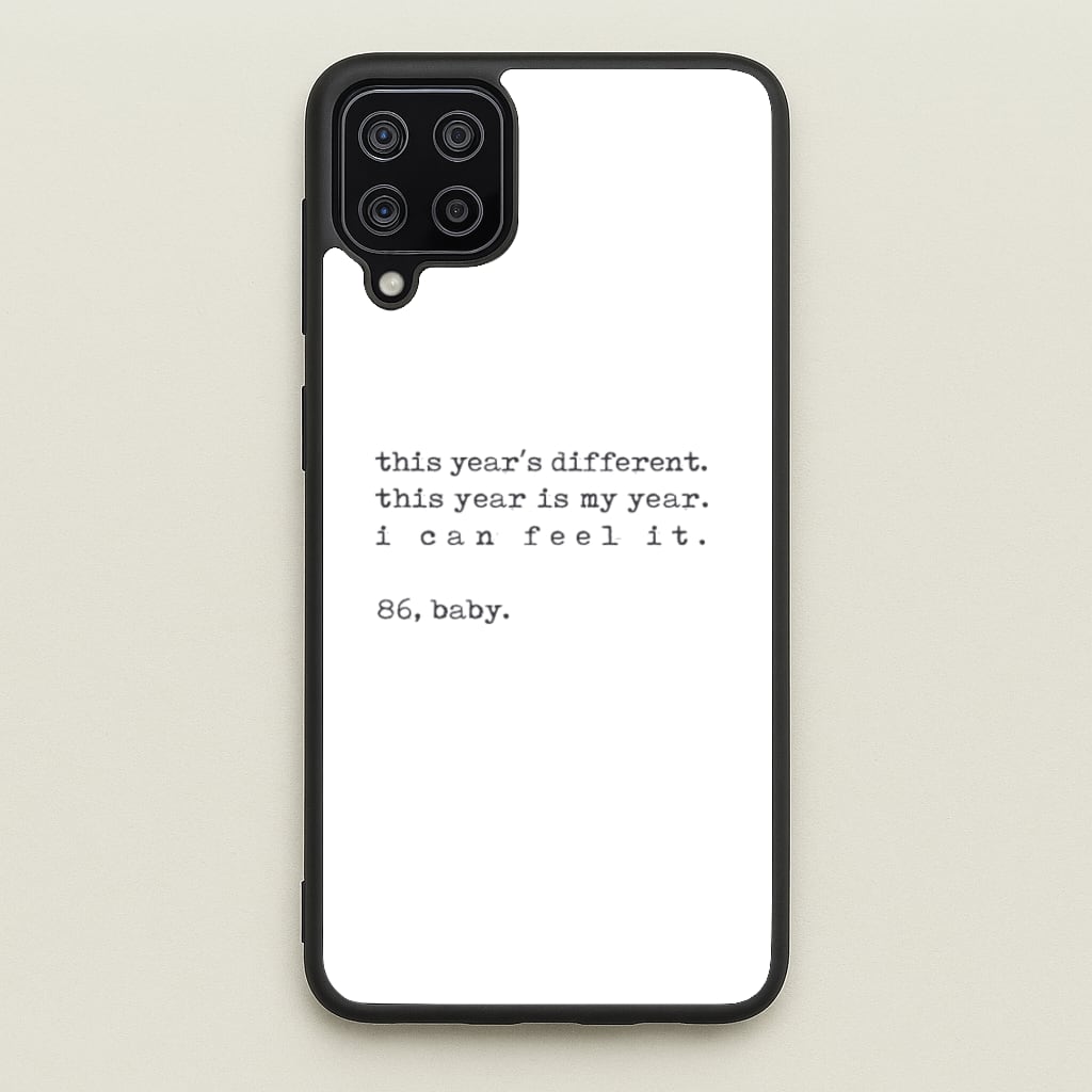 This Year's Different - Eddie Munson Stranger - Stranger Things Phone Case for Galaxy A12