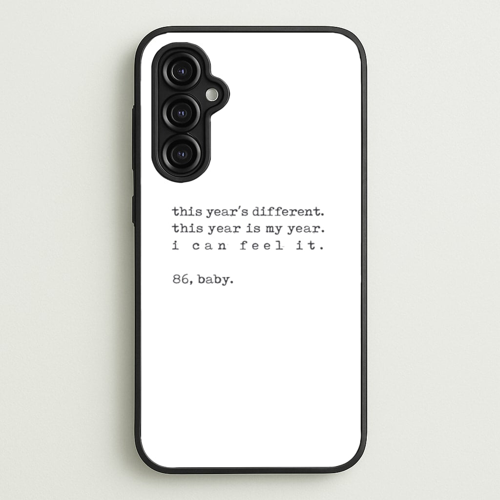 This Year's Different - Eddie Munson Stranger - Stranger Things Phone Case for Galaxy A14