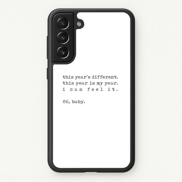 This Year's Different - Eddie Munson Stranger - Stranger Things Phone Case for Galaxy S21FE