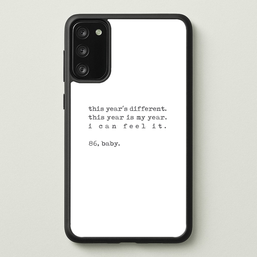 This Year's Different - Eddie Munson Stranger - Stranger Things Phone Case for Galaxy S20