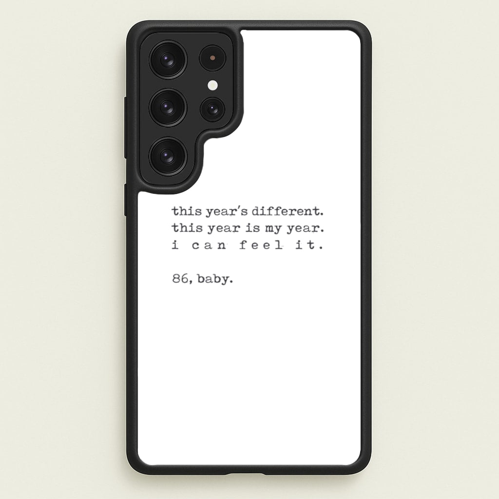 This Year's Different - Eddie Munson Stranger - Stranger Things Phone Case for Galaxy S22 Ultra