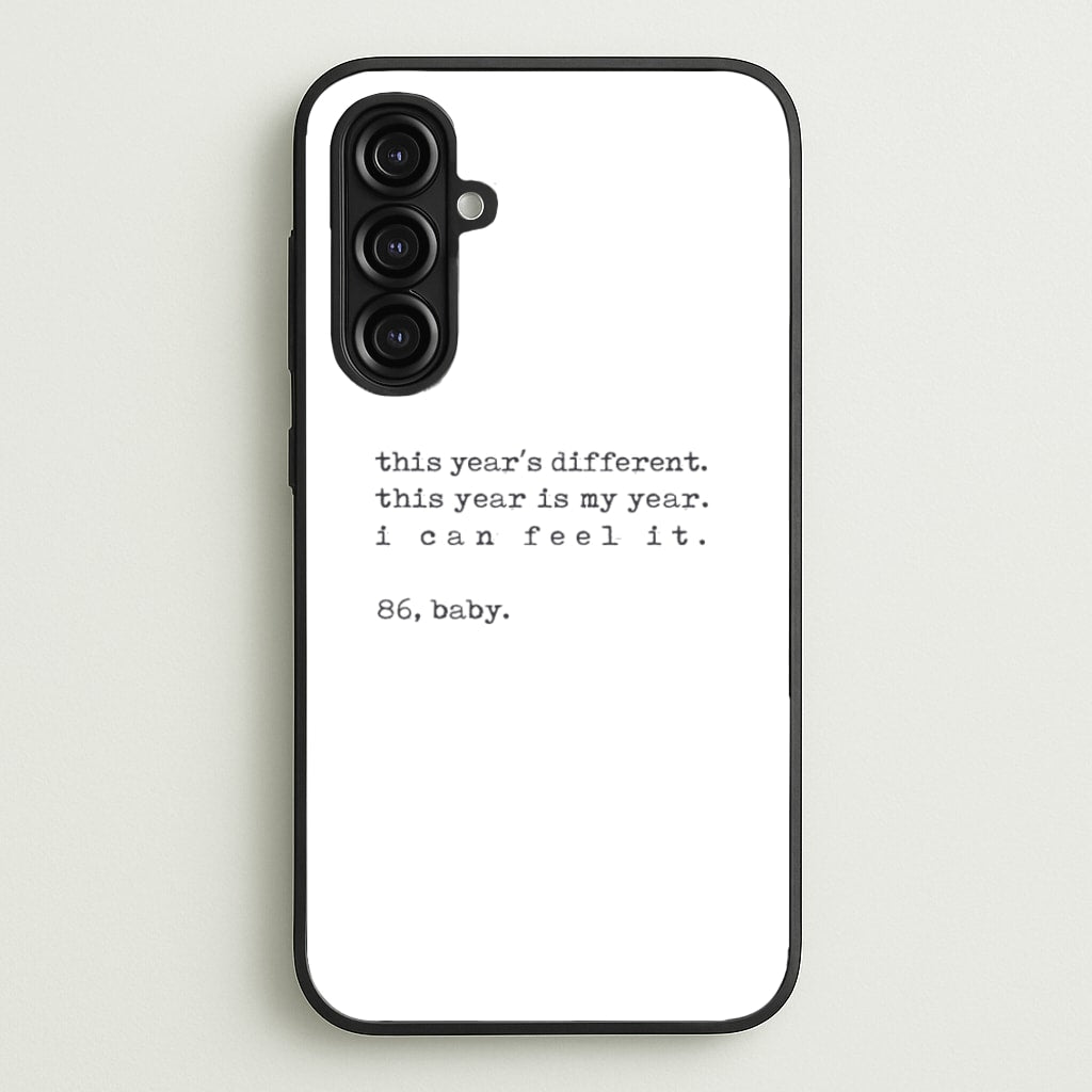 This Year's Different - Eddie Munson Stranger - Stranger Things Phone Case for Galaxy A16