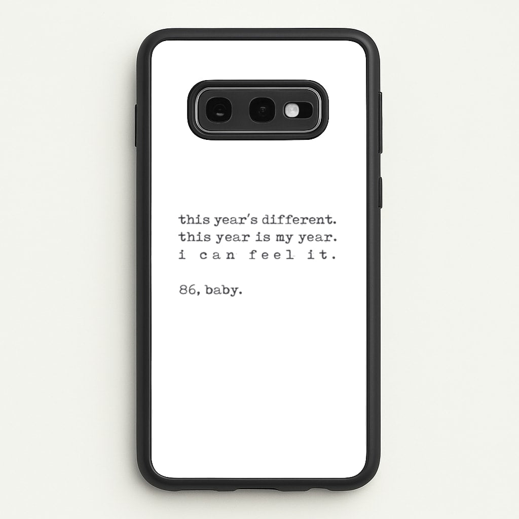 This Year's Different - Eddie Munson Stranger - Stranger Things Phone Case for Galaxy S10e