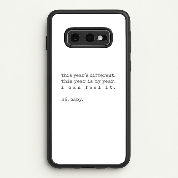 This Year's Different - Eddie Munson Stranger - Stranger Things Phone Case for Galaxy S10e