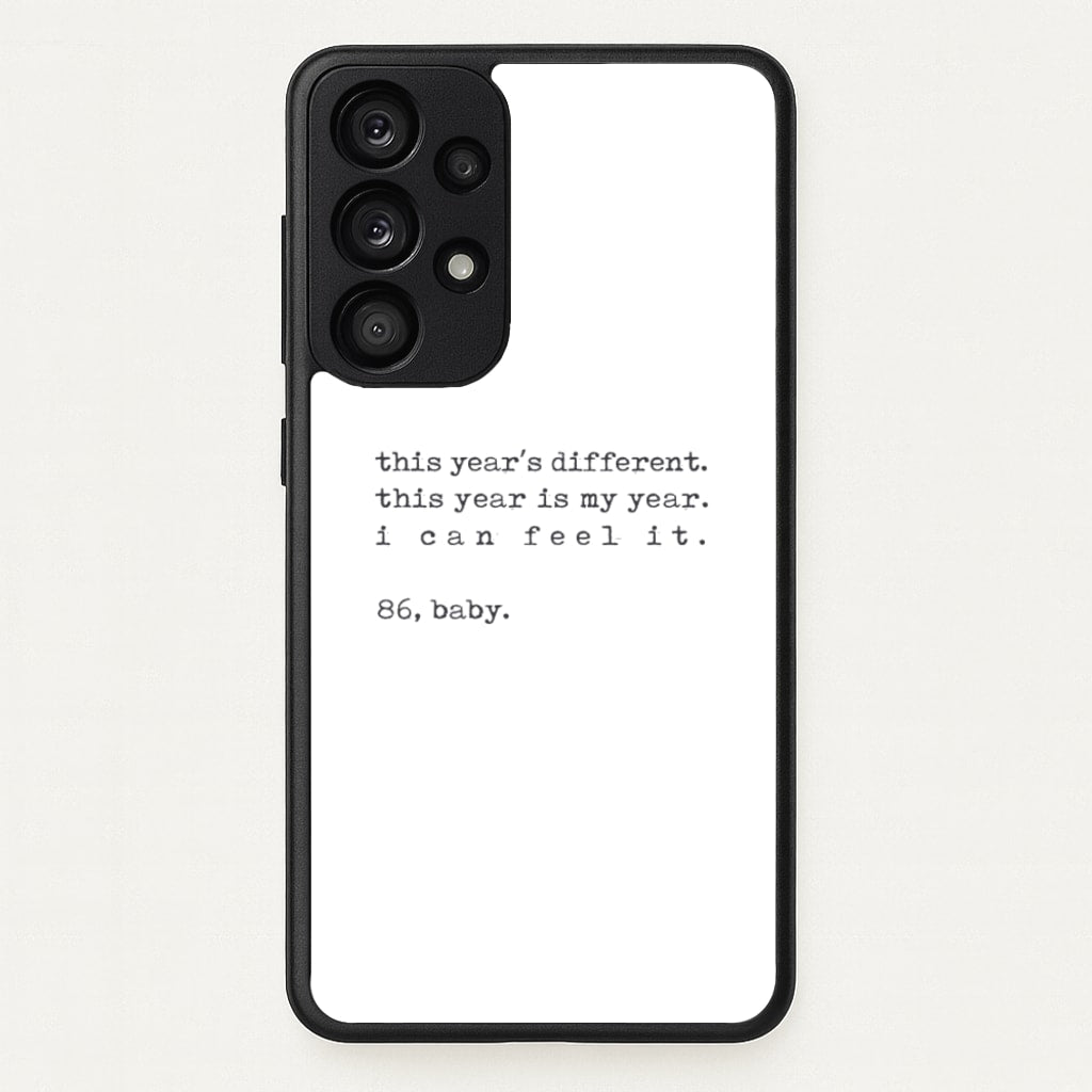 This Year's Different - Eddie Munson Stranger - Stranger Things Phone Case for Galaxy A53