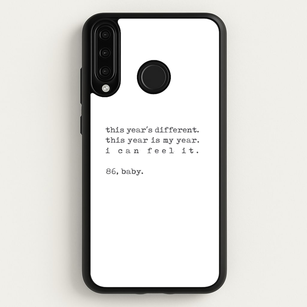 This Year's Different - Eddie Munson Stranger - Stranger Things Phone Case for Huawei P30 Lite