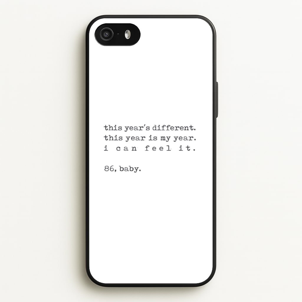 This Year's Different - Eddie Munson Stranger  - Stranger Things Phone Case for iPhone 5 / 5s / SE 2016