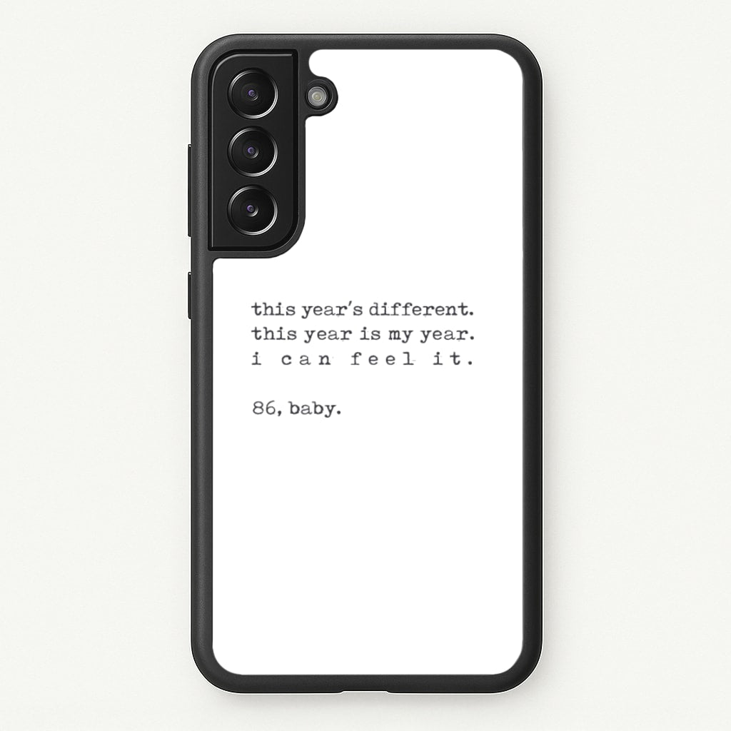 This Year's Different - Eddie Munson Stranger - Stranger Things Phone Case for Galaxy S21 Plus