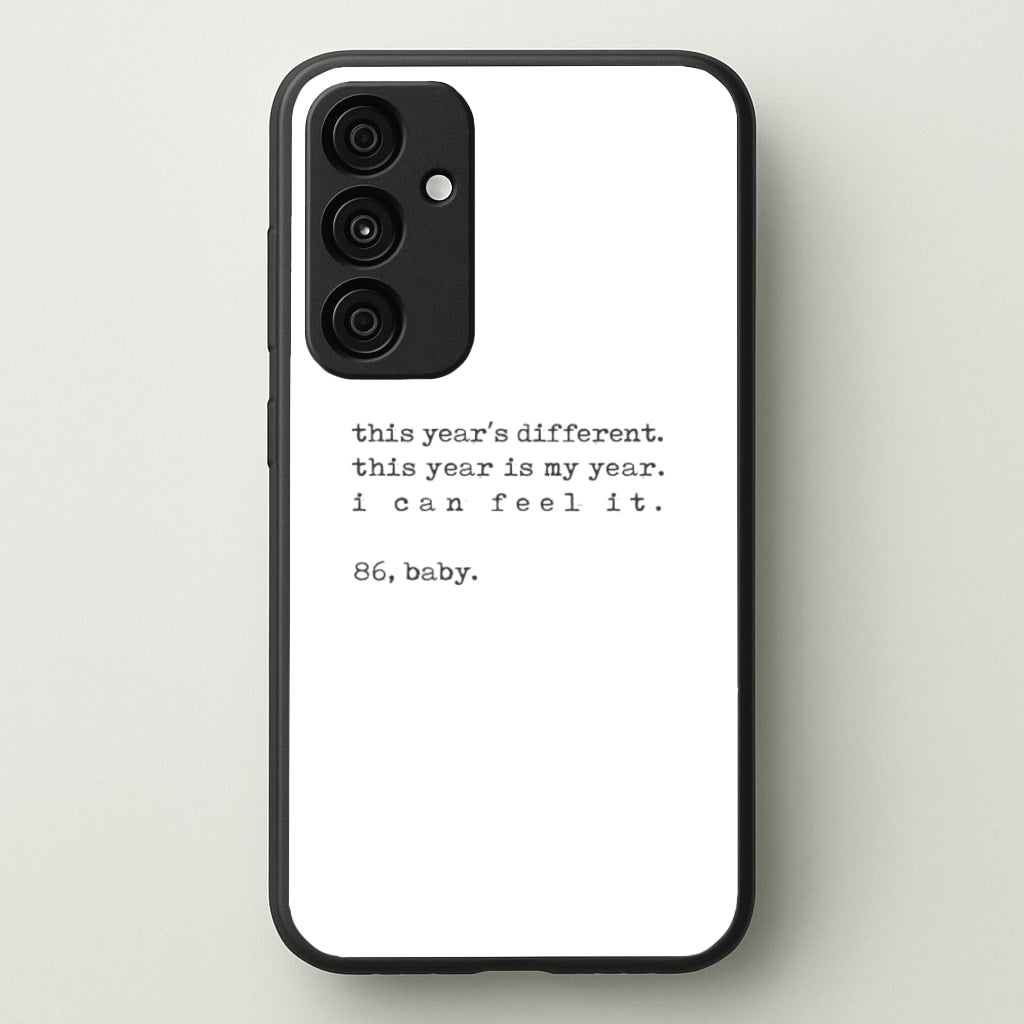 This Year's Different - Eddie Munson Stranger - Stranger Things Phone Case for Galaxy A55