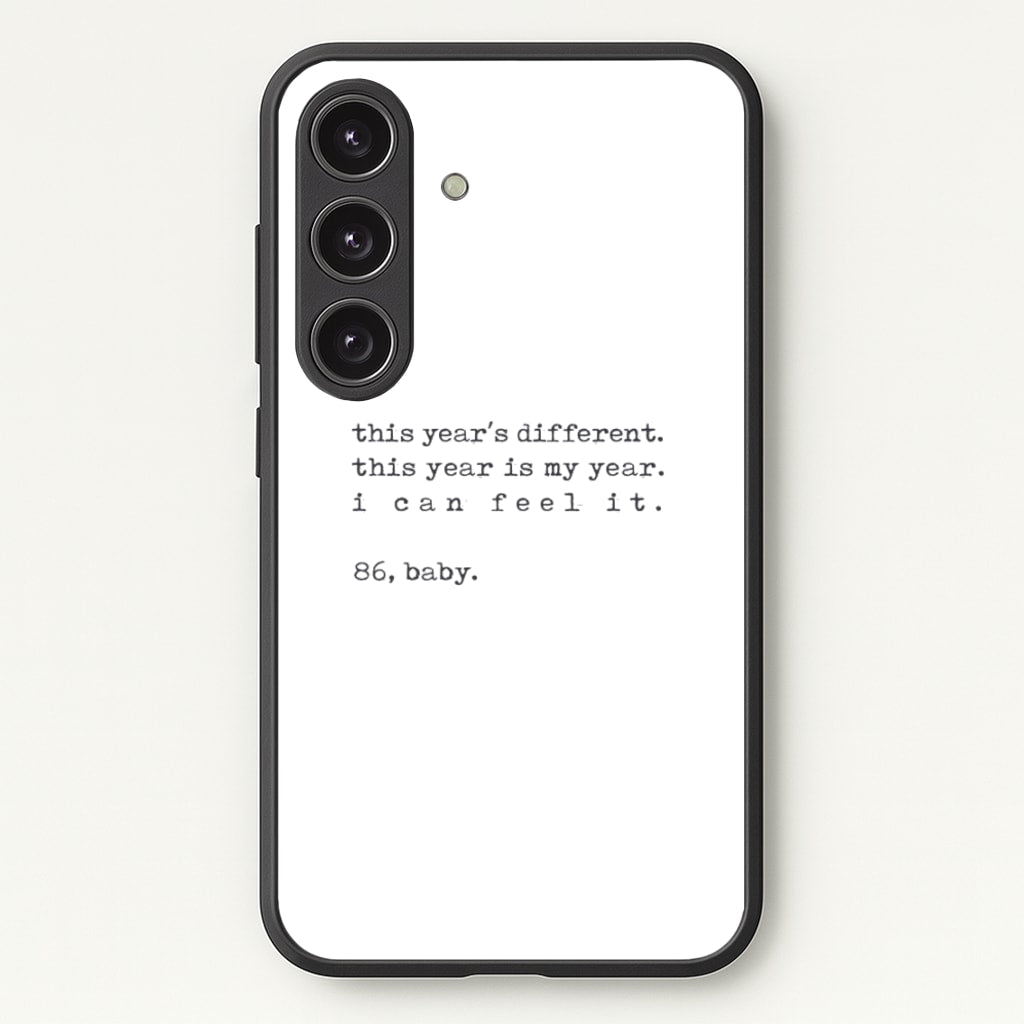 This Year's Different - Eddie Munson Stranger  - Stranger Things Phone Case for Galaxy S25