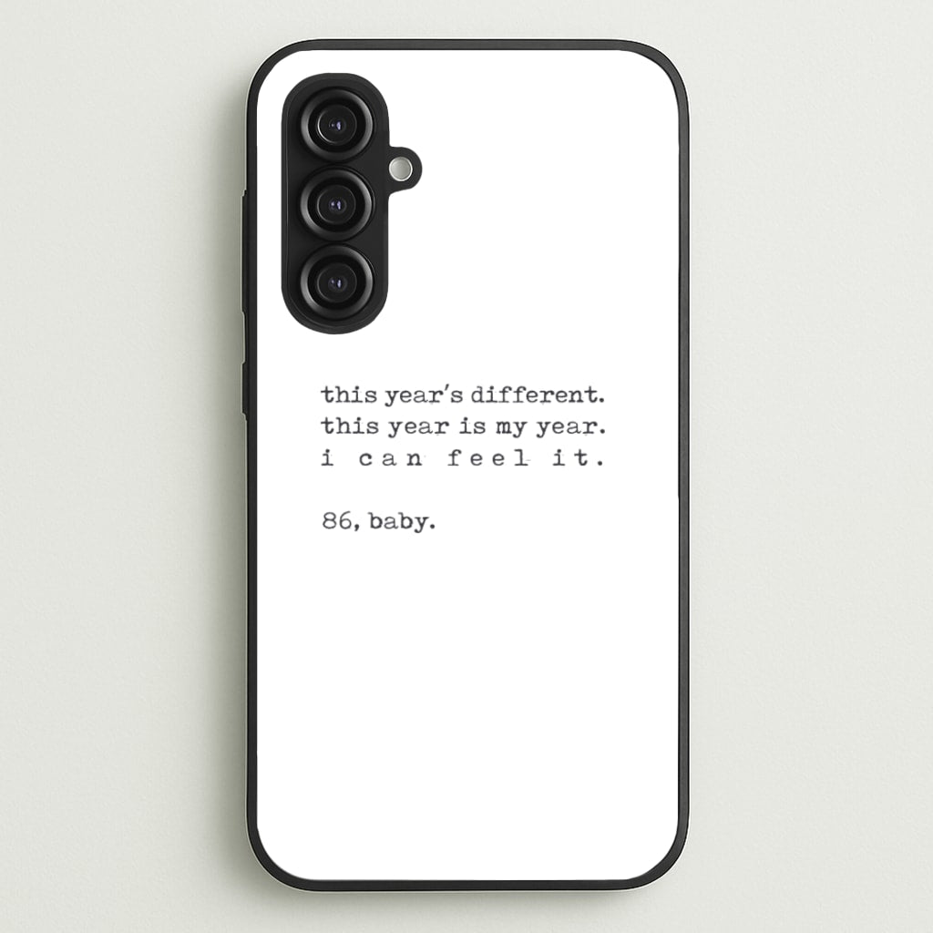 This Year's Different - Eddie Munson Stranger - Stranger Things Phone Case for Galaxy S23FE