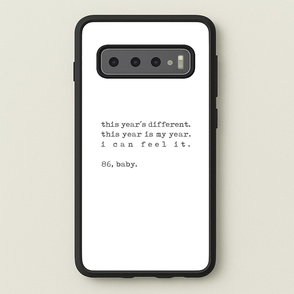 This Year's Different - Eddie Munson Stranger - Stranger Things Phone Case for Galaxy S10 Plus