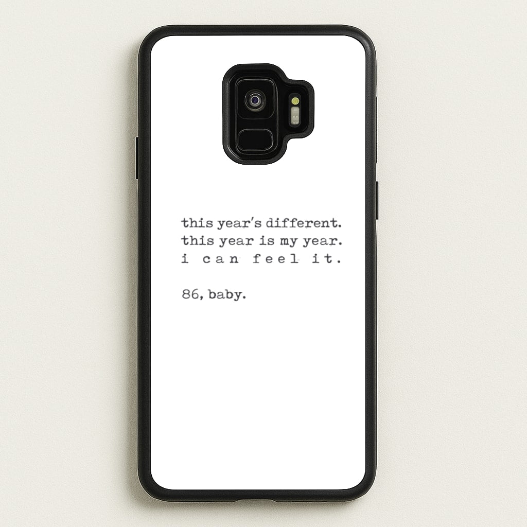 This Year's Different - Eddie Munson Stranger  - Stranger Things Phone Case for Galaxy S9