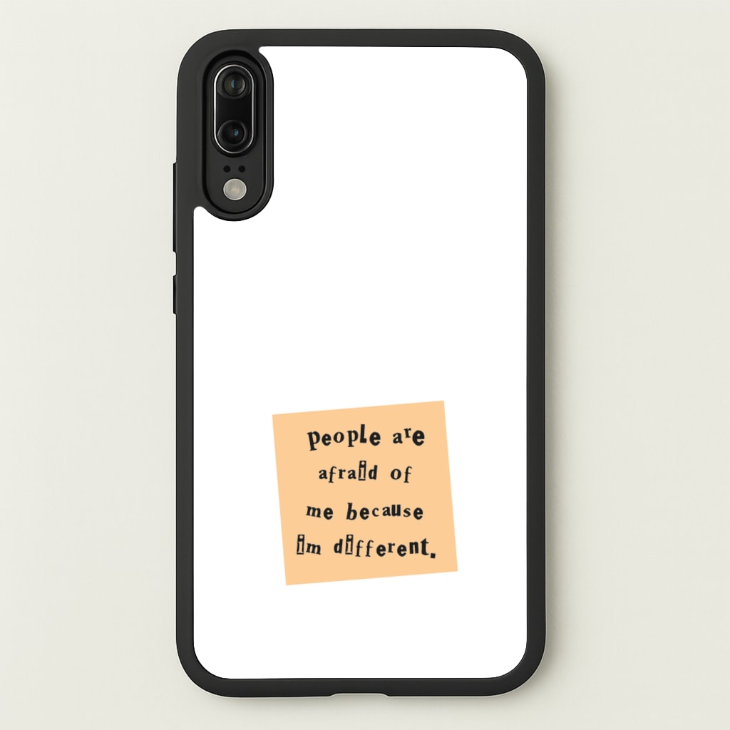 People Are Afraid Of Me - Scissorhands - Edward Scissorhands Phone Case for Huawei P20
