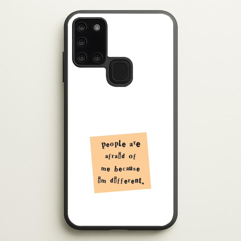People Are Afraid Of Me - Scissorhands  - Edward Scissorhands Phone Case for Galaxy A21s
