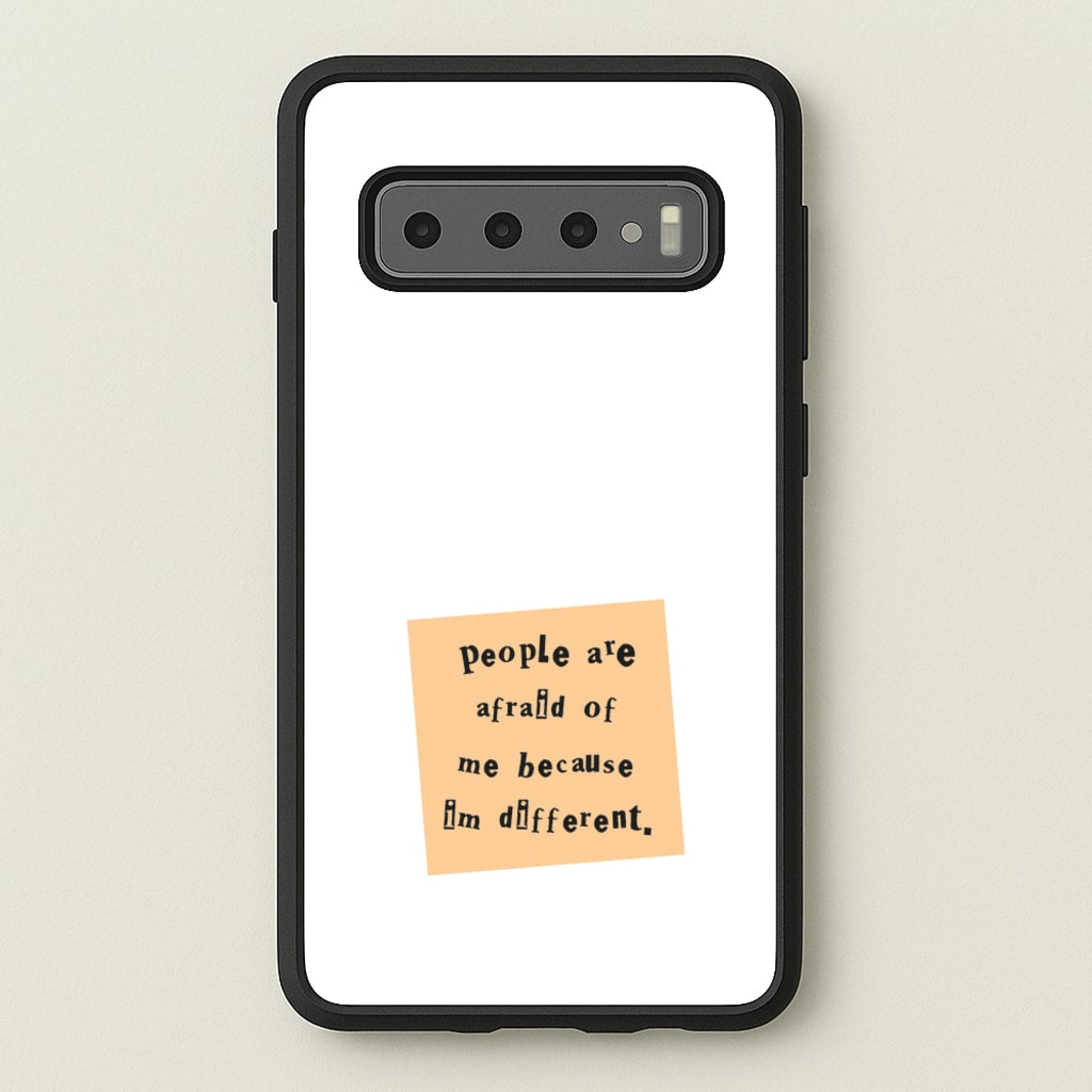 People Are Afraid Of Me - Scissorhands - Edward Scissorhands Phone Case for Galaxy S10 Plus