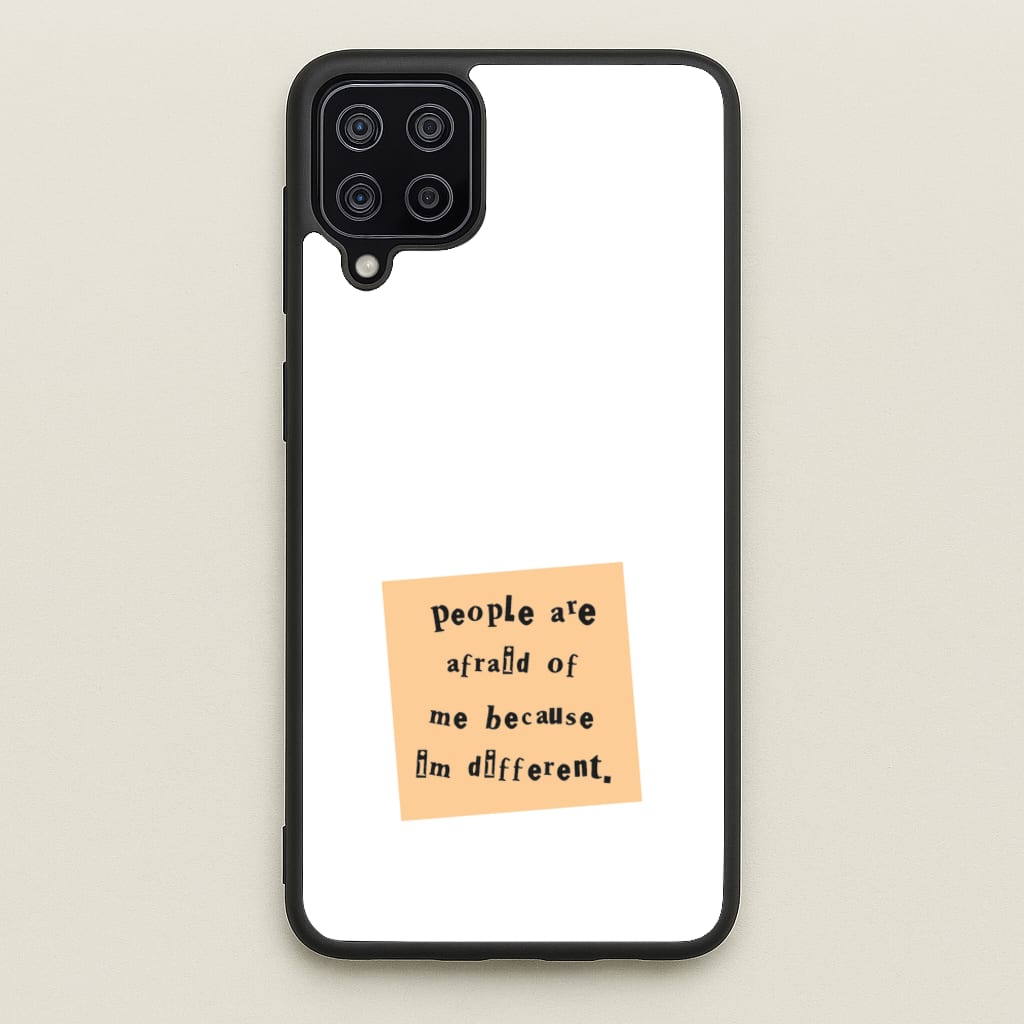 People Are Afraid Of Me - Scissorhands - Edward Scissorhands Phone Case for Galaxy A12