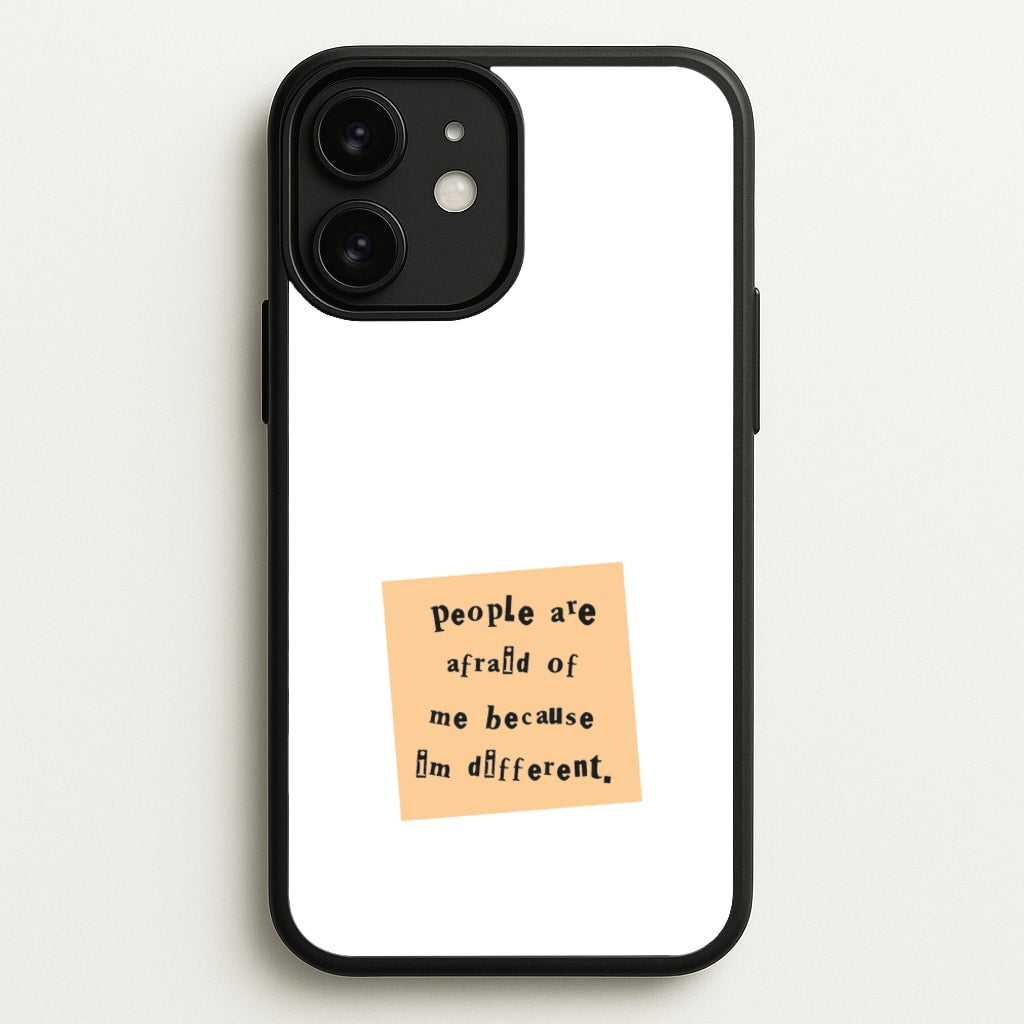 People Are Afraid Of Me - Scissorhands - Edward Scissorhands Phone Case for iPhone 11