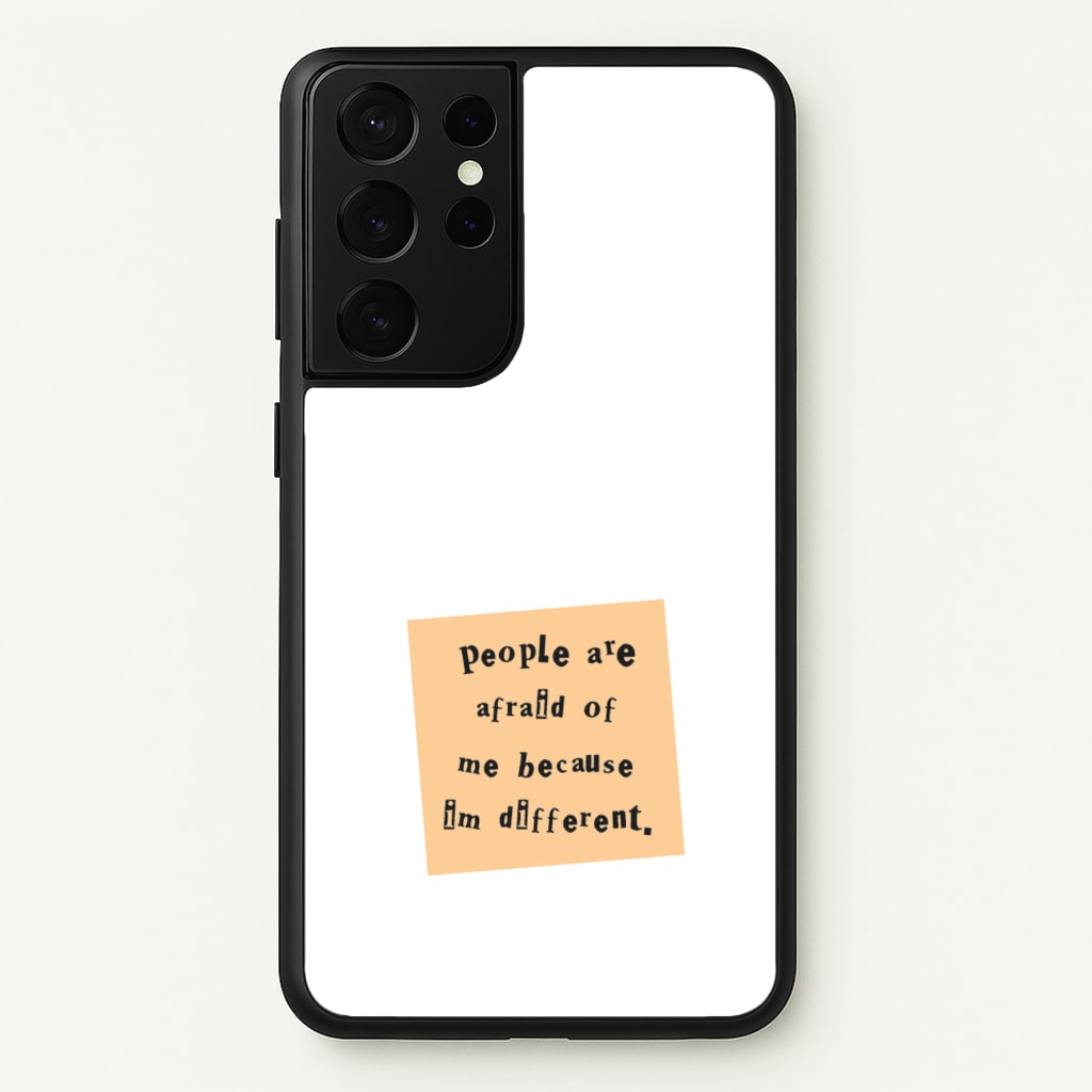 People Are Afraid Of Me - Scissorhands - Edward Scissorhands Phone Case for Galaxy S21 Ultra