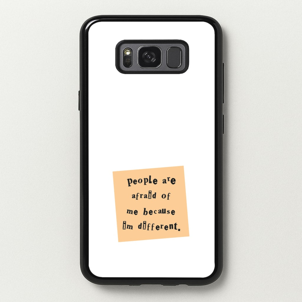 People Are Afraid Of Me - Scissorhands - Edward Scissorhands Phone Case for Galaxy S8 Plus
