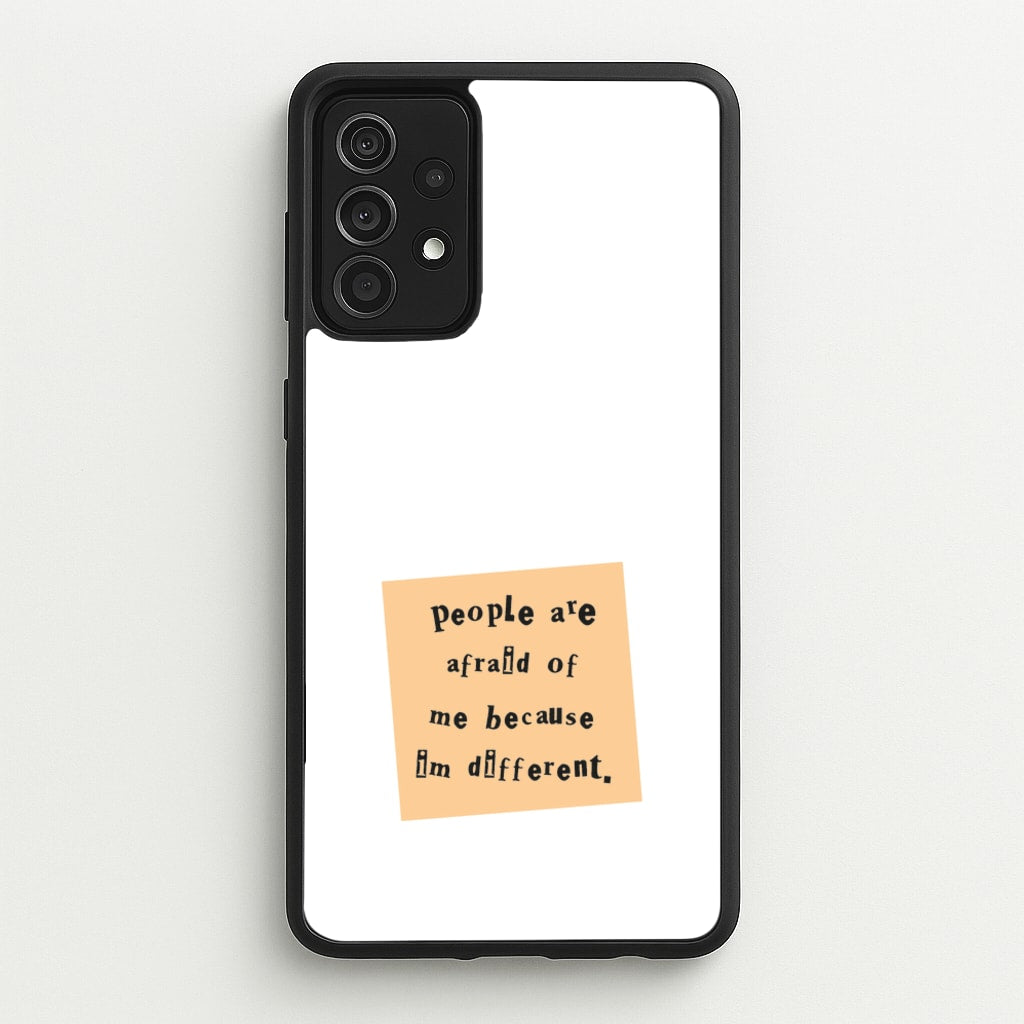 People Are Afraid Of Me - Scissorhands - Edward Scissorhands Phone Case for Galaxy A52 / A52s