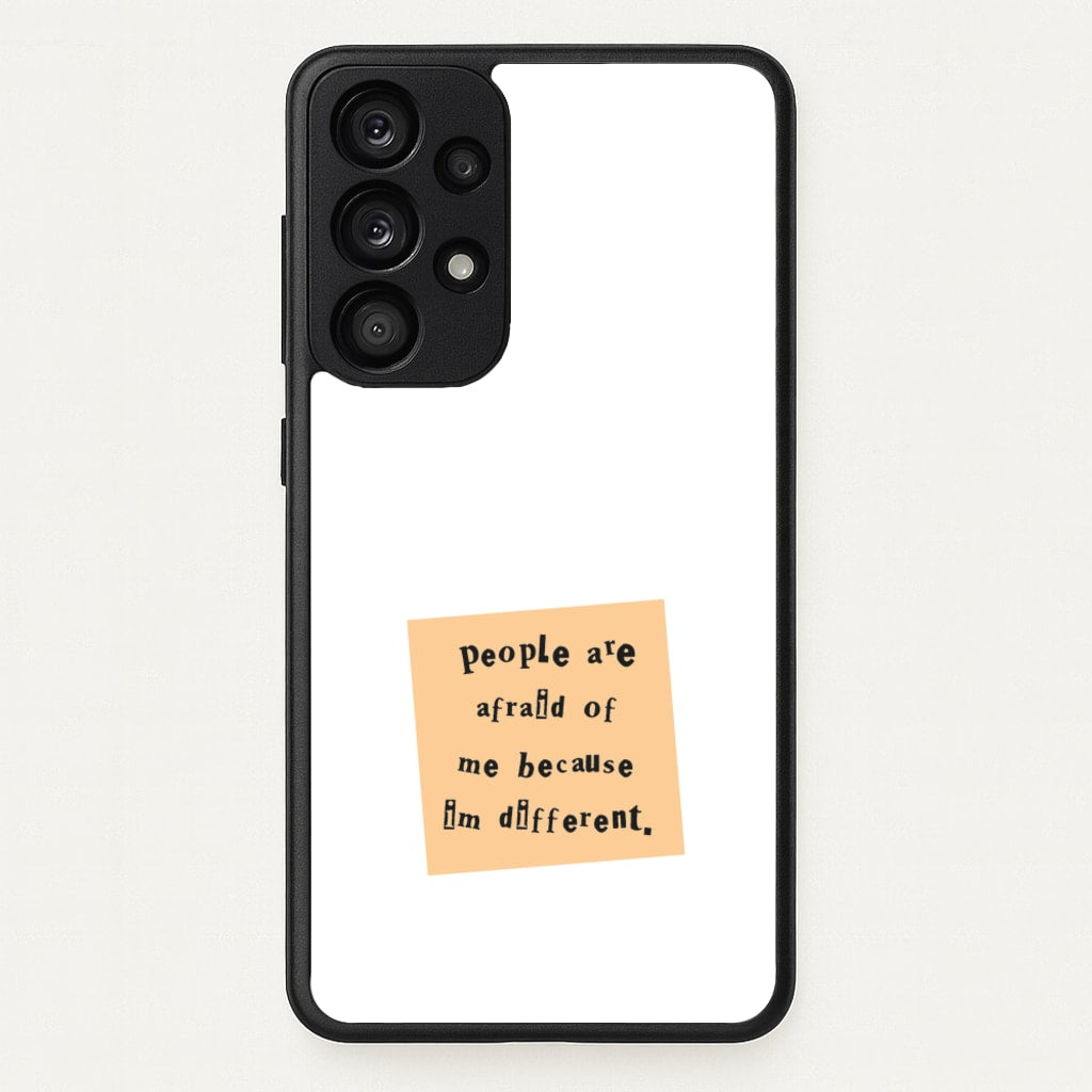 People Are Afraid Of Me - Scissorhands - Edward Scissorhands Phone Case for Galaxy A53
